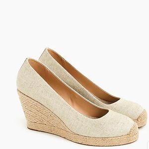 J Crew Seville espadrille wedges